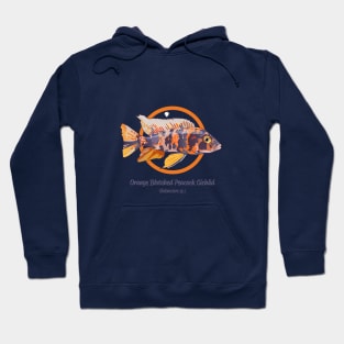 Orange Blotched Peacock Cichlid Hoodie